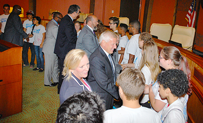 Council greets Mission Cedar Hill